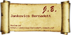 Jankovics Bernadett névjegykártya